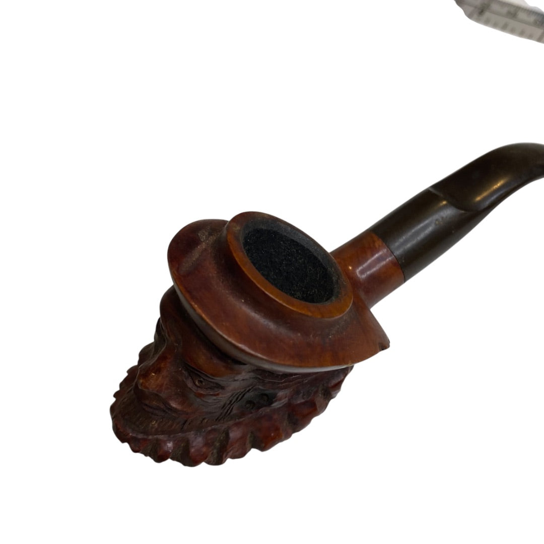 Vintage Sir Walter Raleigh Briar Hand Carved Isreal Smoking Pipe
