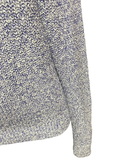 Medium Free People Womens Marled Knit Sweater Purple White