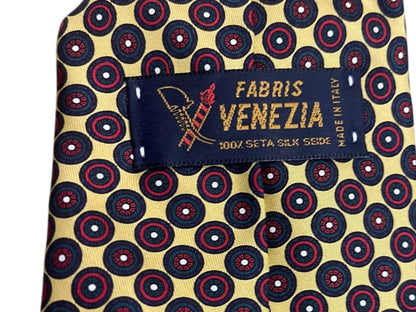 100% Silk Fabris Venezia Made in Italy Mens Tie 58 Inch