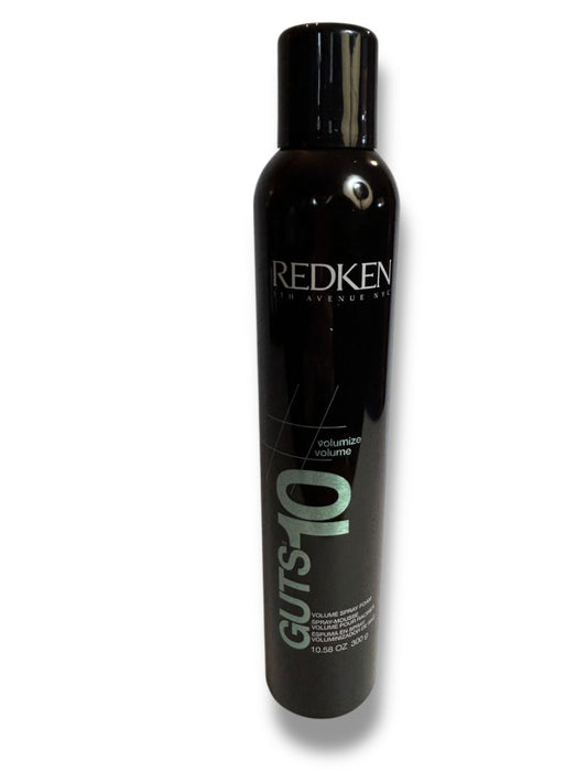 Redken Guts 10 Volume Spray Foam Mousse Medium Control 10.58 oz New