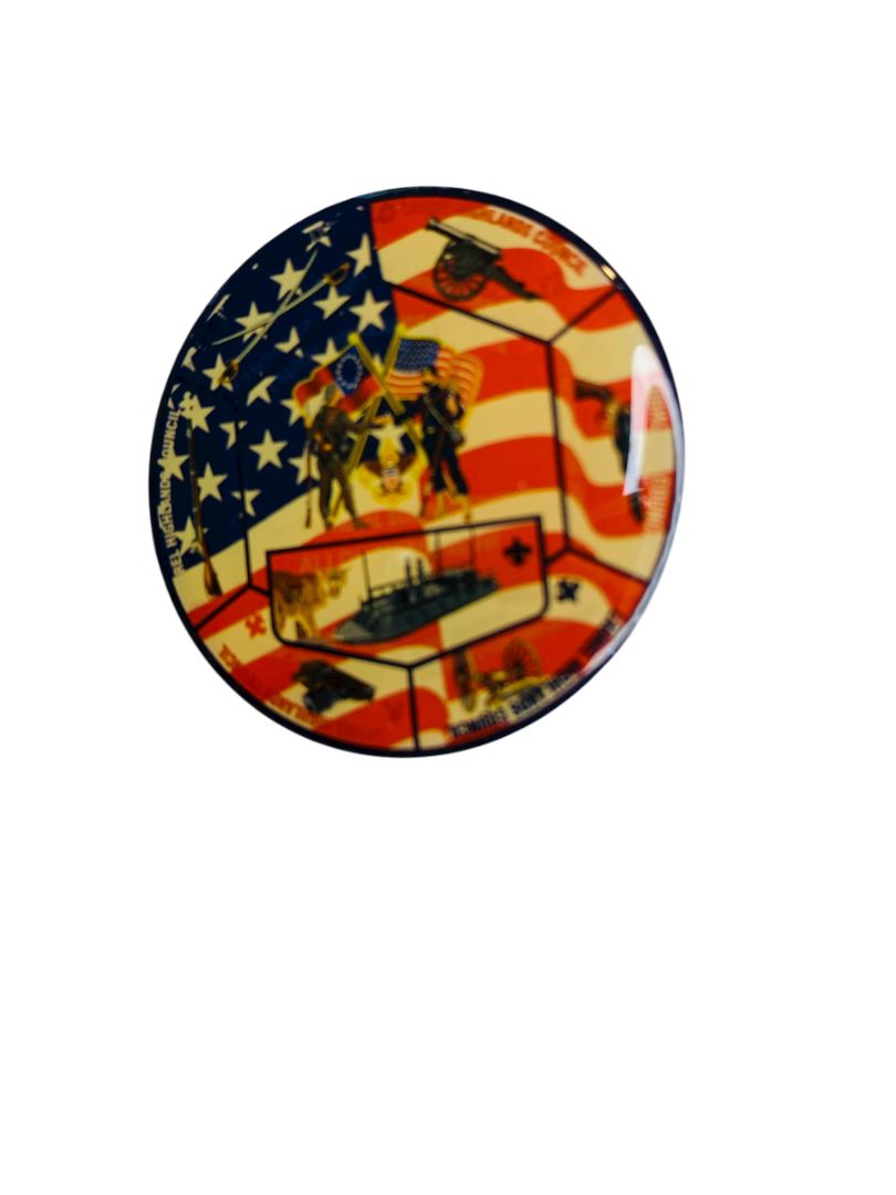 Vintage Laurel Highlands Council 1.5" Pin Double Back Resin US Military