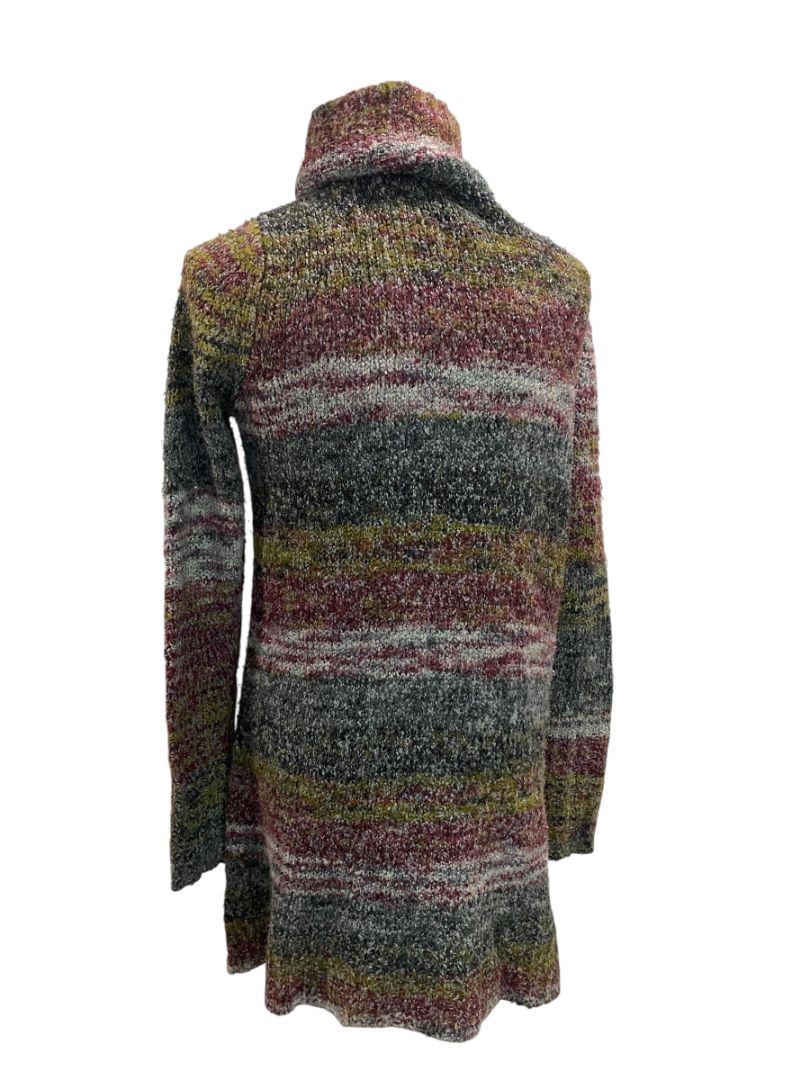 Medium Kensie Womens Cardigan Marled Knit Pockets Long