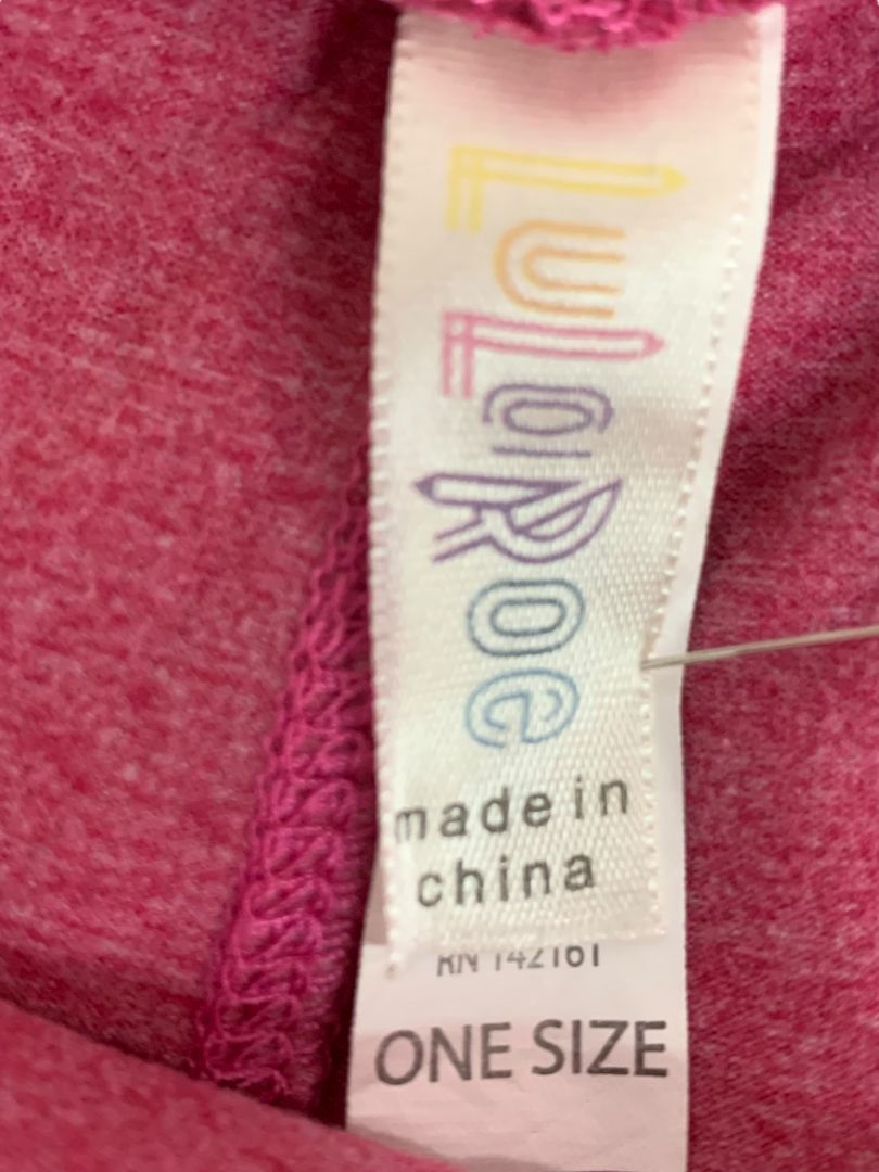 One Size LulaRoe Womens Leggings 2 Pair Pink Minnie Blue