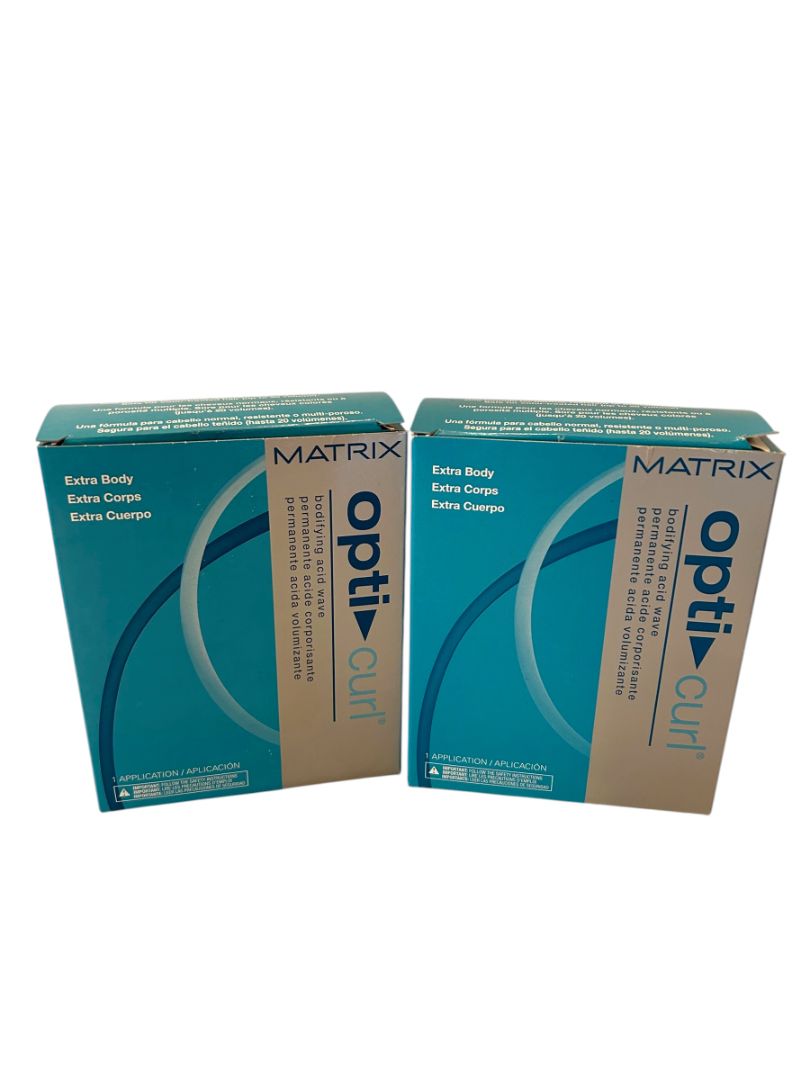 Matrix Opti Curl Extra Body Bodifying Acid Wave Perm Kit 2 packs
