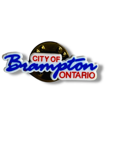 City of Brampton Ontario Plastic 1" Lapel Pin