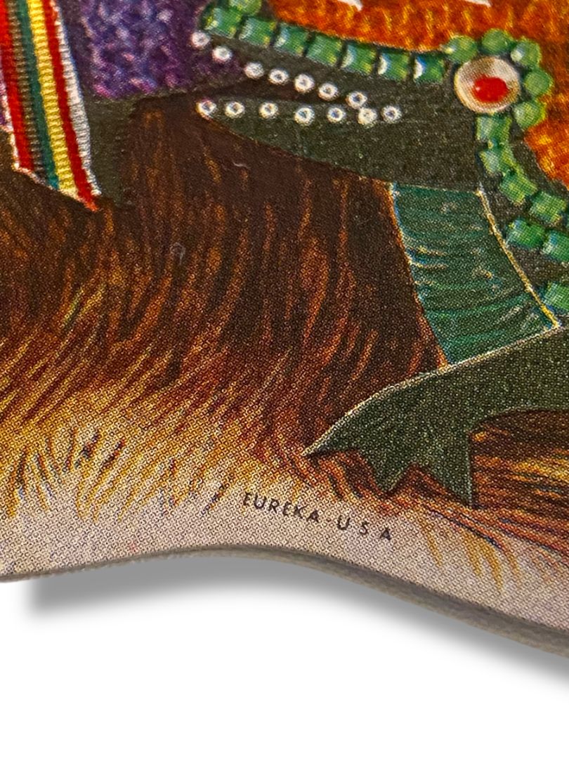 Vintage Eureka Cutout Wolf Set of 2 Halloween Cute 11" 7" USA Wolfman