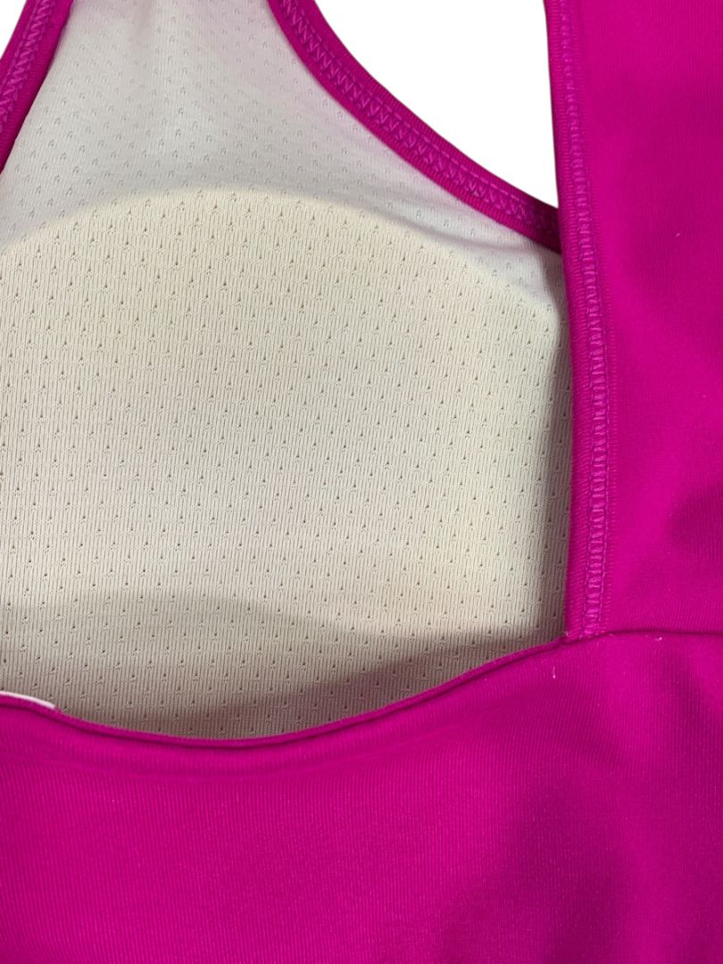 Small GapFit Electric Pink Sports Bra T-Back Removable Pads