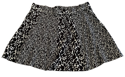 26/28 Lane Bryant Animal Print Knit Sweater Skirt Pull On Plus Size