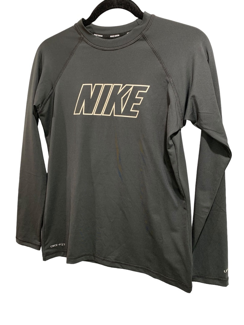 Medium Nike Swim Womens Black Long Sleeve Rashguard New NESS9383