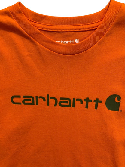 Small (8-10) Carhartt Boys New Short Sleeve Exotic Orange Graphic Tshirt