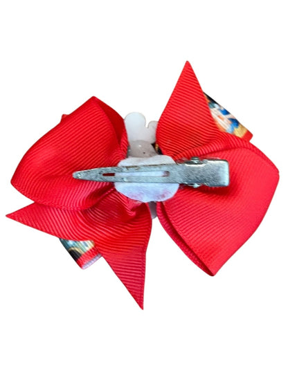 Set of 3 Princess Hair Clips Bows Beauty Frozen Snow White 3 Inch