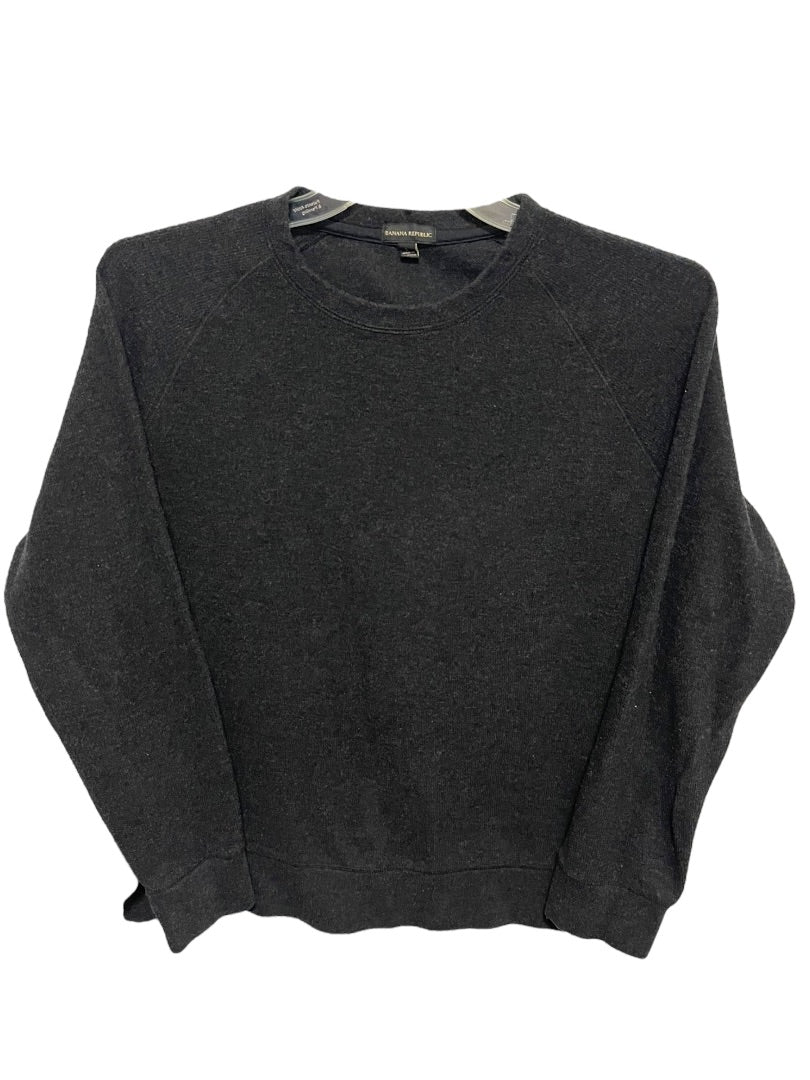 Large Banana Republic Long Sleeve Crew Neck Mens Sweater Dark Gray