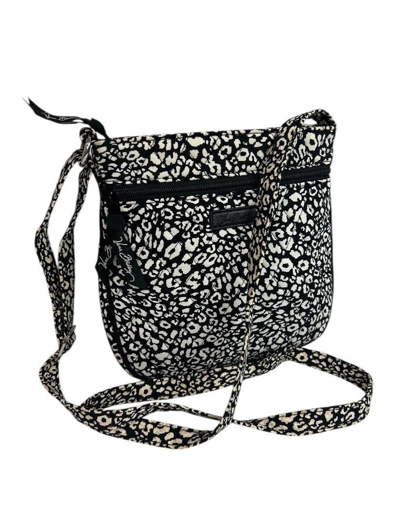 Vera Bradley Camocat Hipster Bag Crossbody Black White