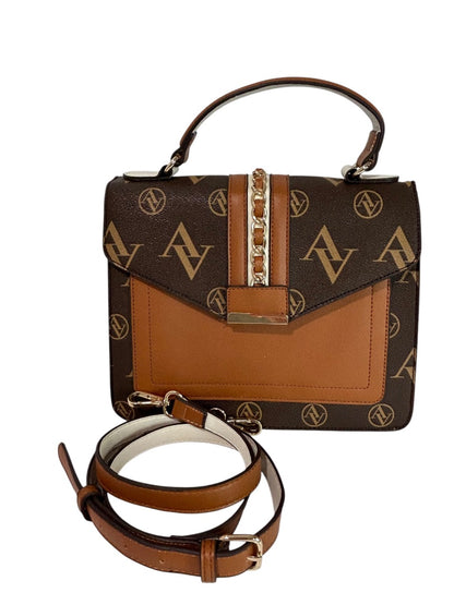 Adrienne Vittadini Top Handle Satchel Bag Removable Shoulder Strap The Signature Collection