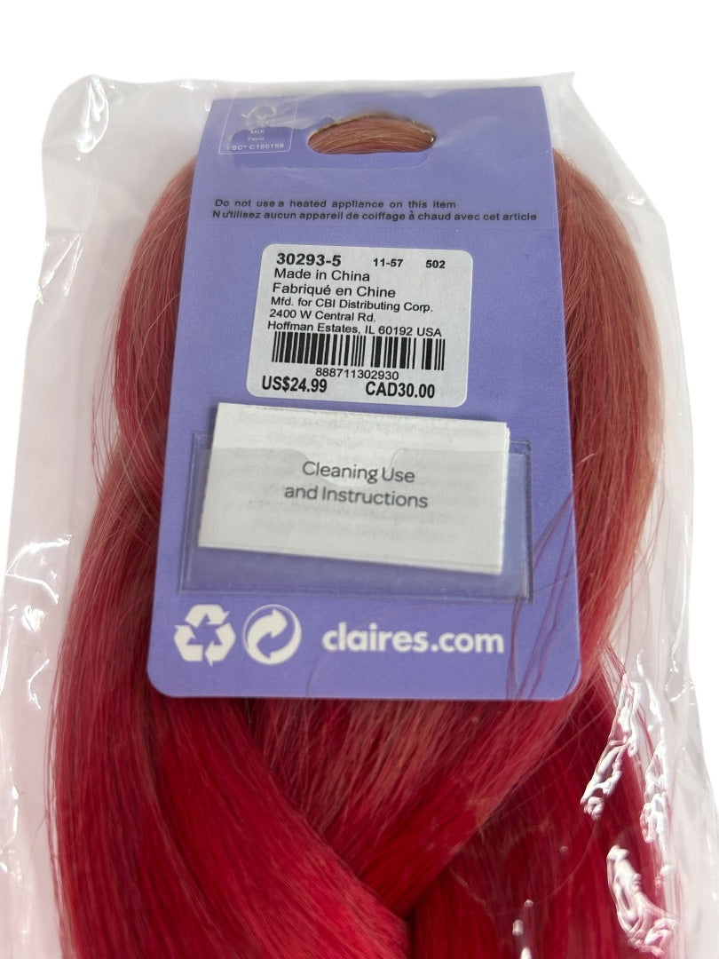 Claires New Rainbow Ombre Braid 19 Inch Synthetic Hair