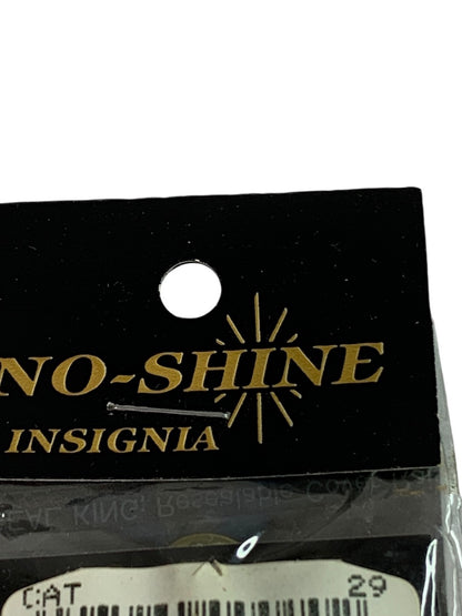 No-Shine Insignia Off Rank Major Goldtone Pin Set New Sealed