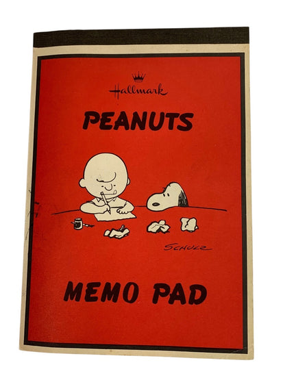 Vintage Hallmark Peanuts Memo Pad Snoopy Charlie Brown More