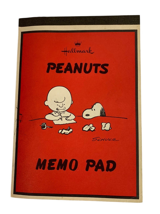 Vintage Hallmark Peanuts Memo Pad Snoopy Charlie Brown More