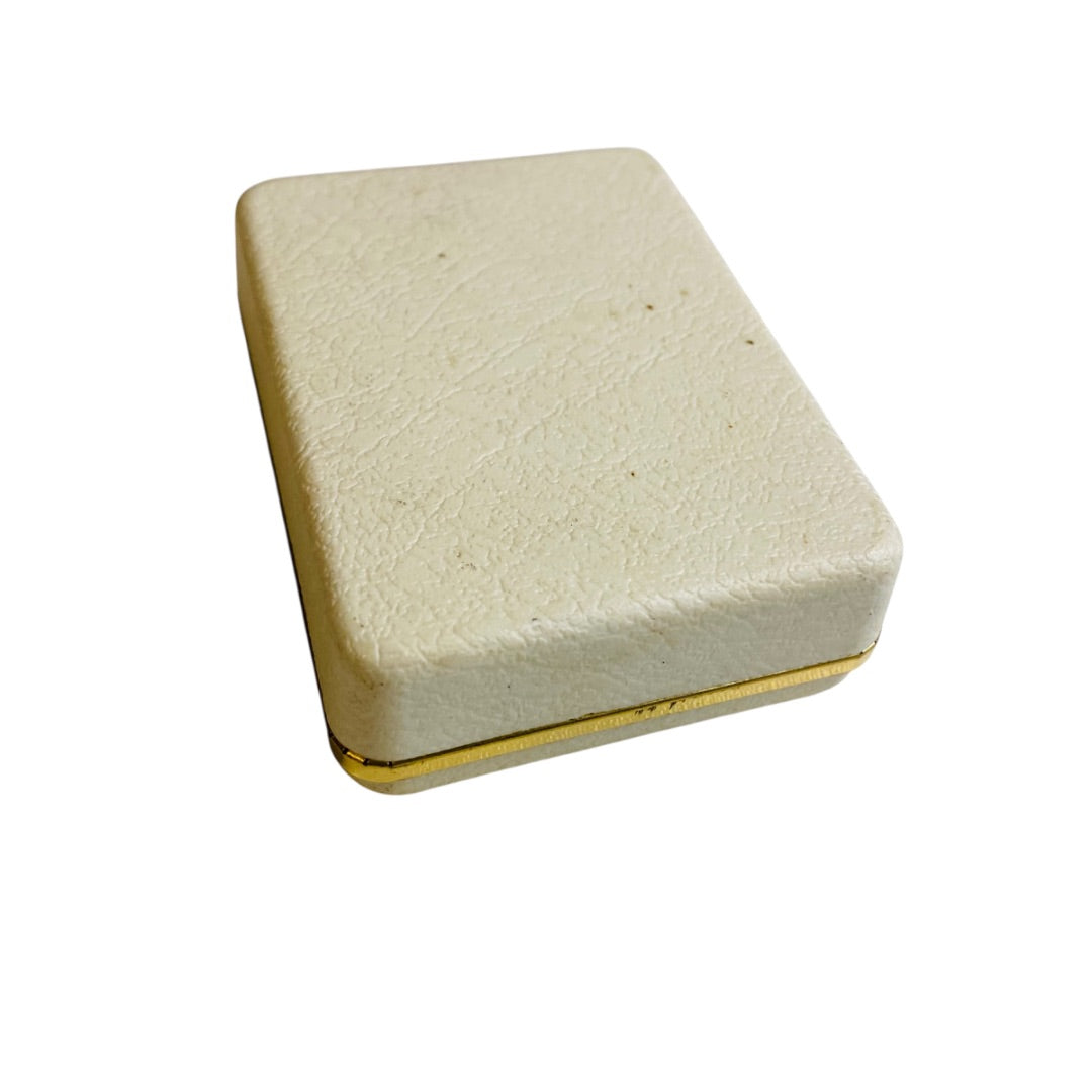 New Delicate Porcelain Pink Flower Jewelry Set Necklace Pierced Earrings Goldtone