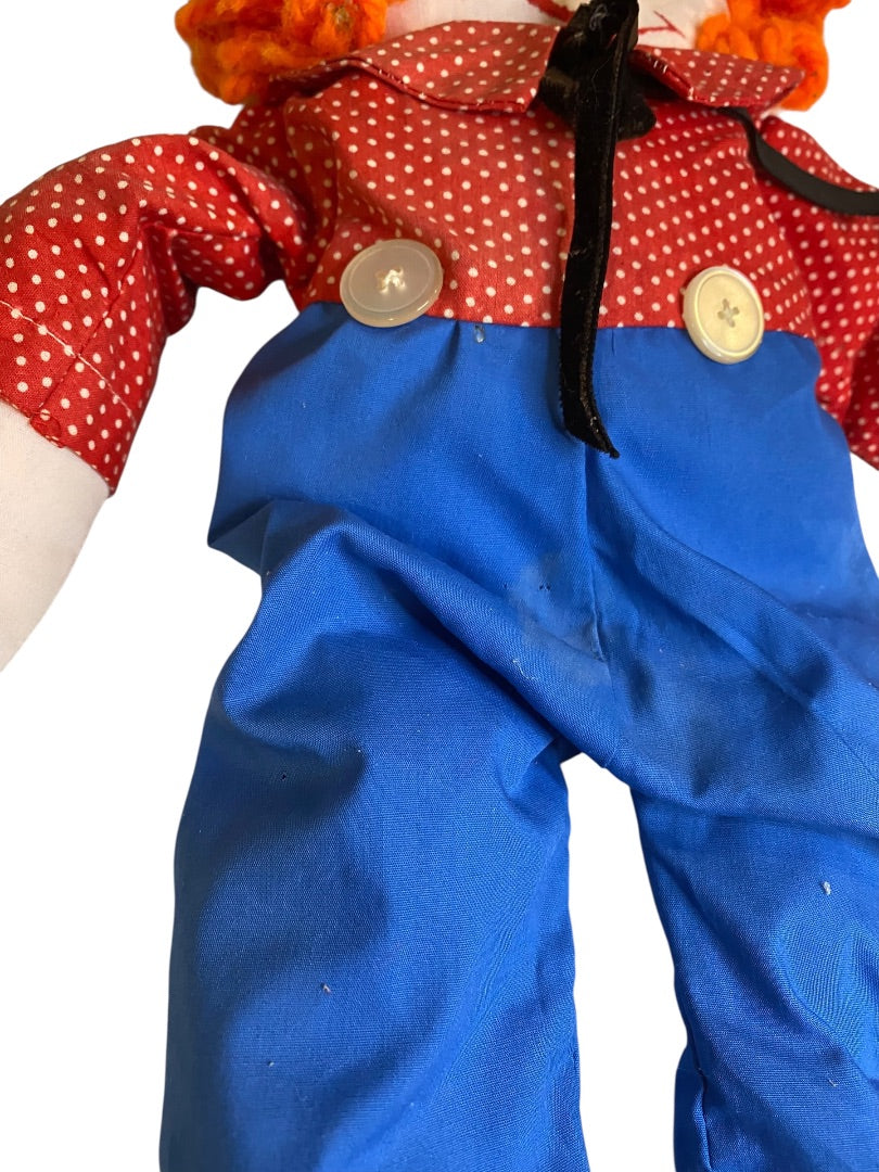 Vintage Handmade Spirit Raggedy Andy Doll 22" Creepy