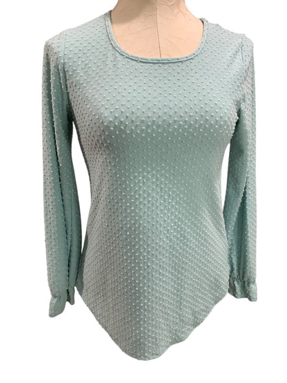 Small Twenty Second Swiss Dot Long Sleeve Womens Shirt