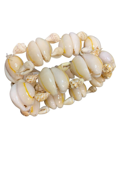 Set of 8 Seashell Napkin Rings Cowrie Shell Beach Home