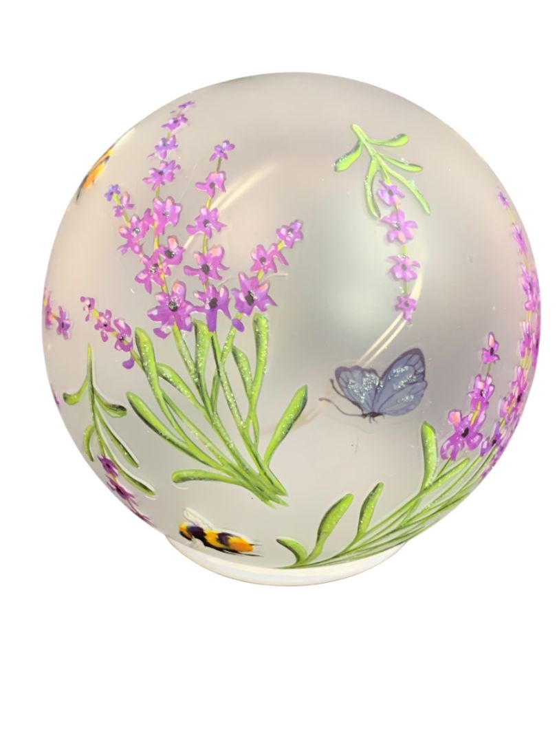 Melrose Acrylic Tabletop Fairy Light Globe Butterfly Bee Flower 5"
