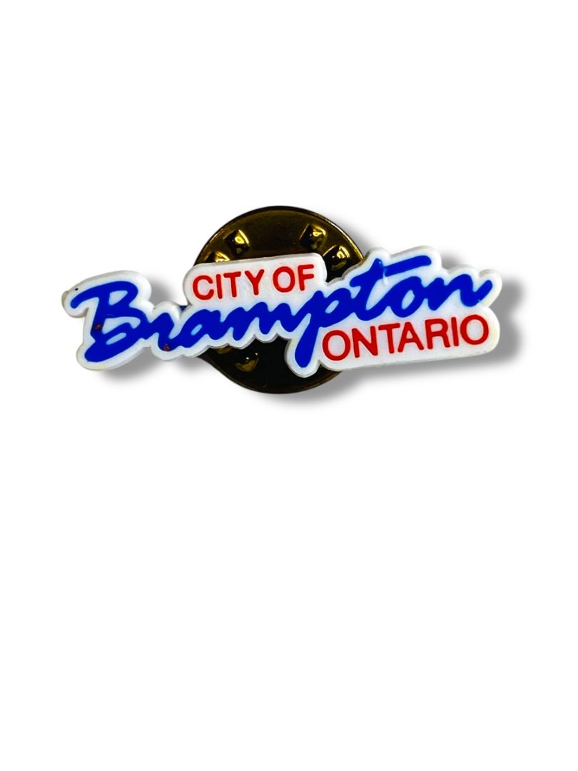 City of Brampton Ontario Plastic 1" Lapel Pin
