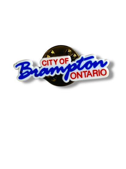 City of Brampton Ontario Plastic 1" Lapel Pin