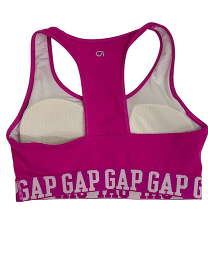 Small GapFit Electric Pink Sports Bra T-Back Removable Pads