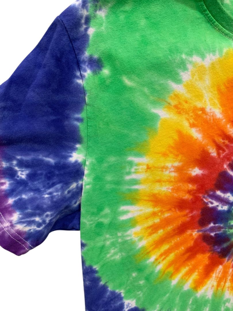 Size XL Adult Tie Dye Tshirt Short Sleeve Bright Spiral