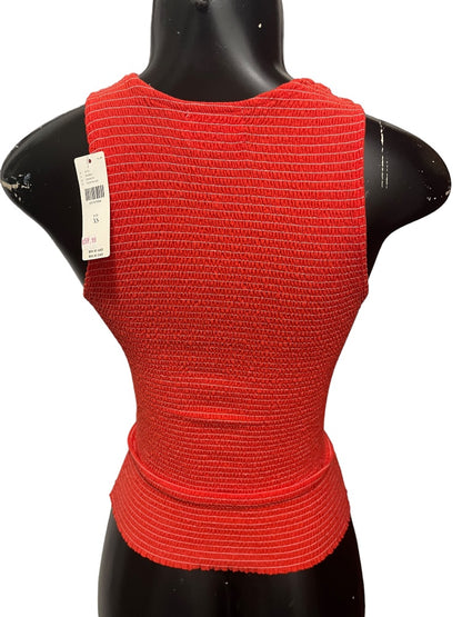 XS Nation Anthropologie Smocked Sleeveless Womens Top New Christine Tank