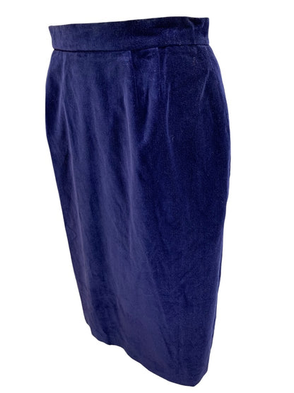 Medium Naturelle George Georgiou velvet Blue Velvet  A-Line Skirt