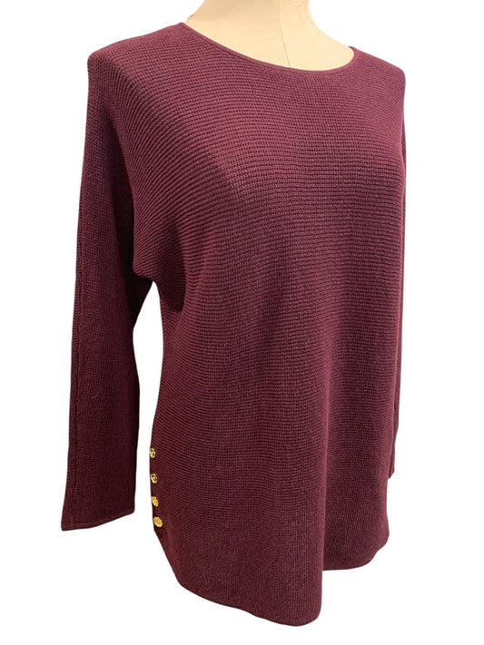 Small Michael Kors Womens New Merlot Cordovan Sweater