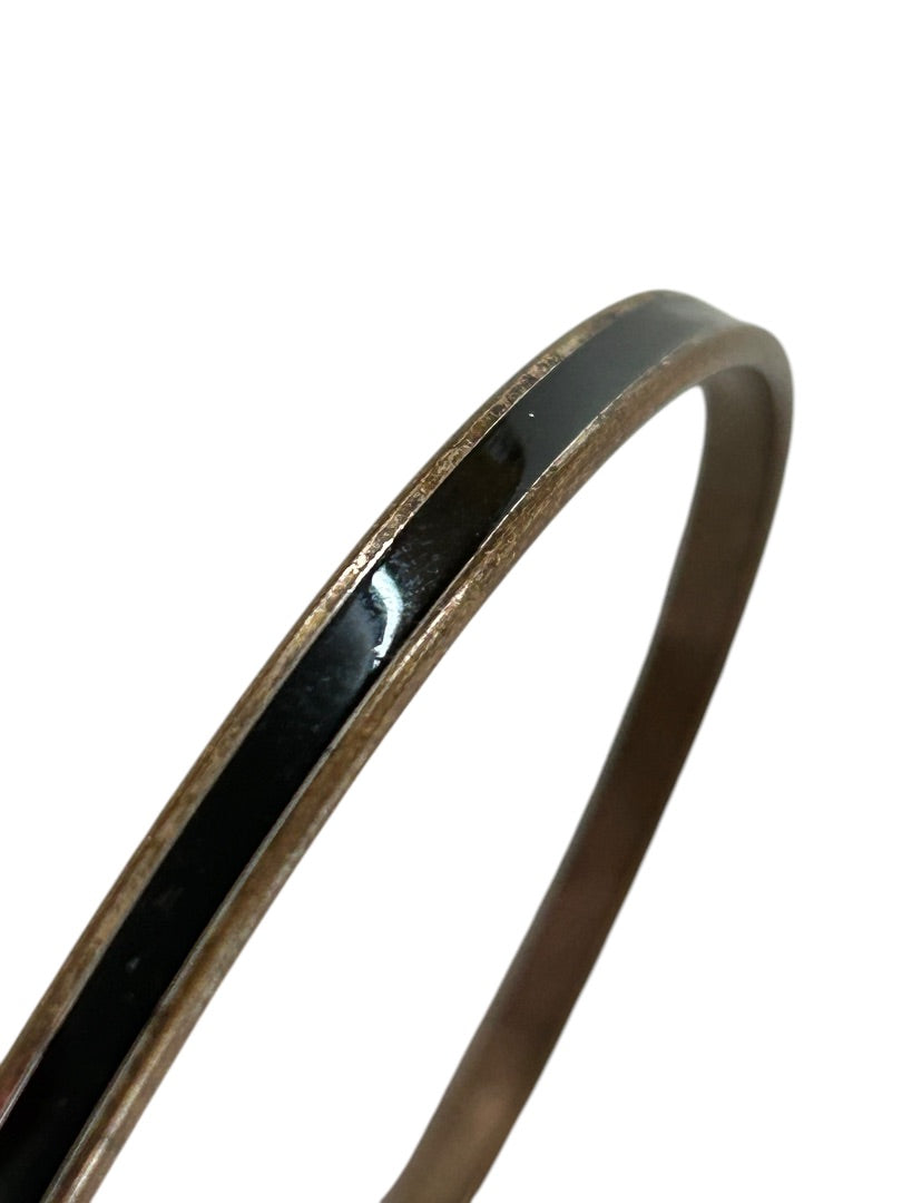 Set of 3 Mixed Metals Bangle Bracelets 2.5 Inch Inside Diameter