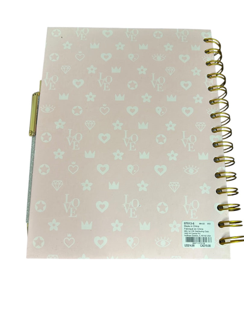 Claires New Butterfly Lined Journal Spiral Bound 8 x 6 Inch