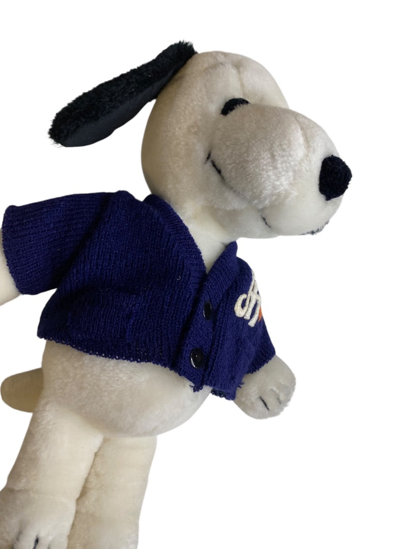 Vintage Snoopy Peanuts Plush Letterman Jacket "JH" 10.5 Inch