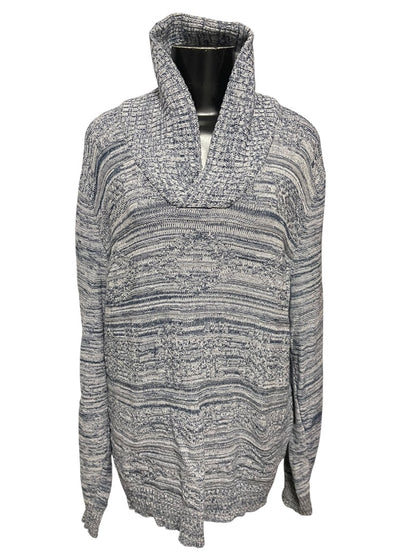 XXL American Rag Cie Womens Long Sleeve Sweater Marled Blue Pullover