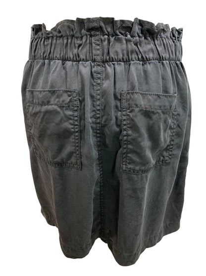 Size 4P Loft Petites Black Soft Skirt Pockets Elastic Waist Snap Zip