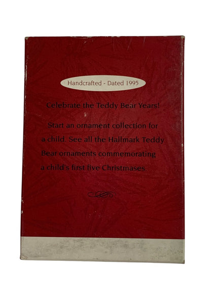 1995 Babys First Christmas Hallmark Keepsake Ornament Teddy Bear Stocking