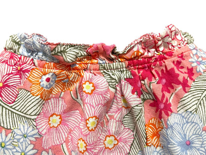 XL Talbots Ruffled Sleeveless Floral Cotton Shirt Pullover