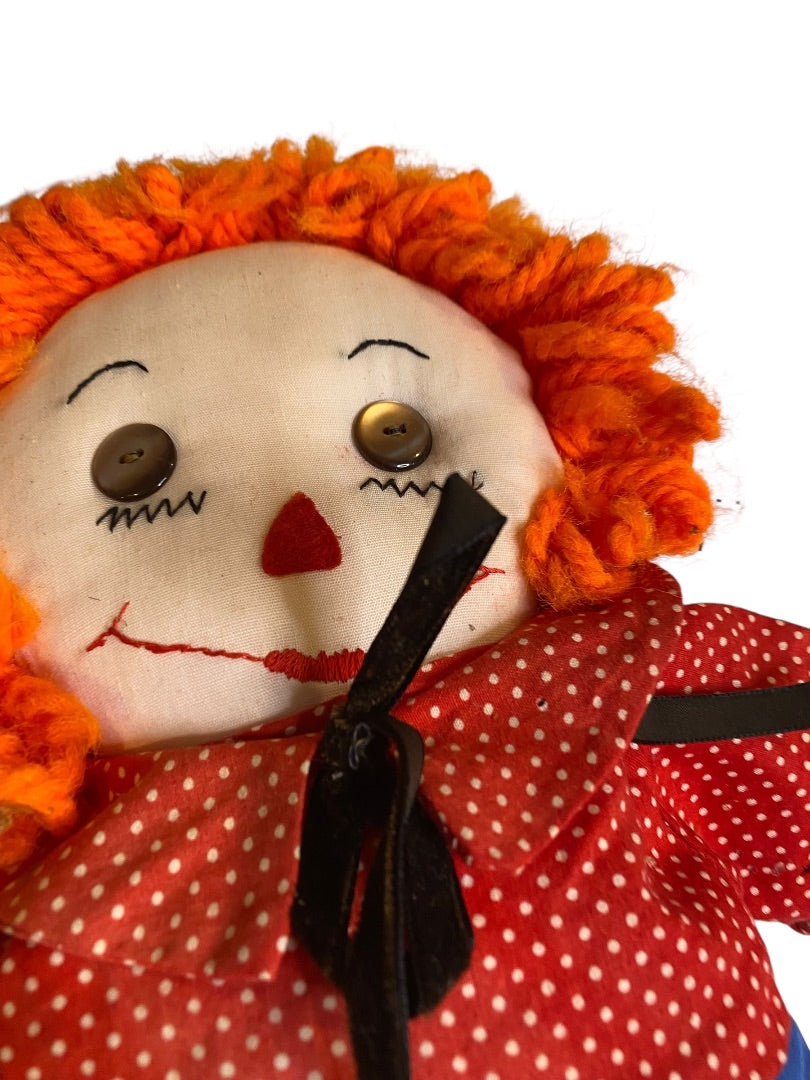 Vintage Handmade Spirit Raggedy Andy Doll 22" Creepy