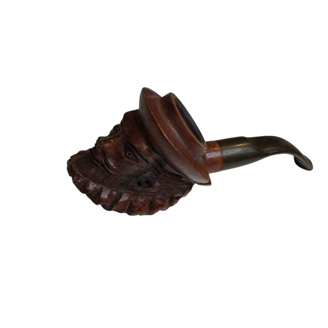 Vintage Sir Walter Raleigh Briar Hand Carved Isreal Smoking Pipe