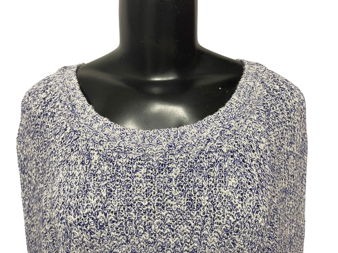 Medium Free People Womens Marled Knit Sweater Purple White