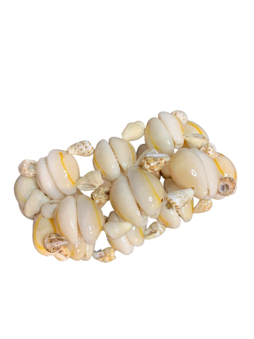 Set of 8 Seashell Napkin Rings Cowrie Shell Beach Home