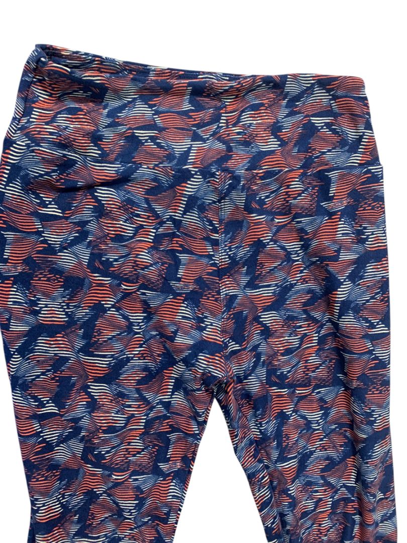 One Size LulaRoe Womens Leggings 3 Pair Assorted Purples Blues