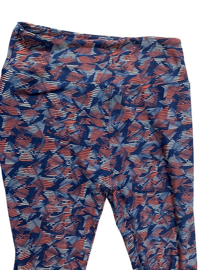 One Size LulaRoe Womens Leggings 3 Pair Assorted Purples Blues