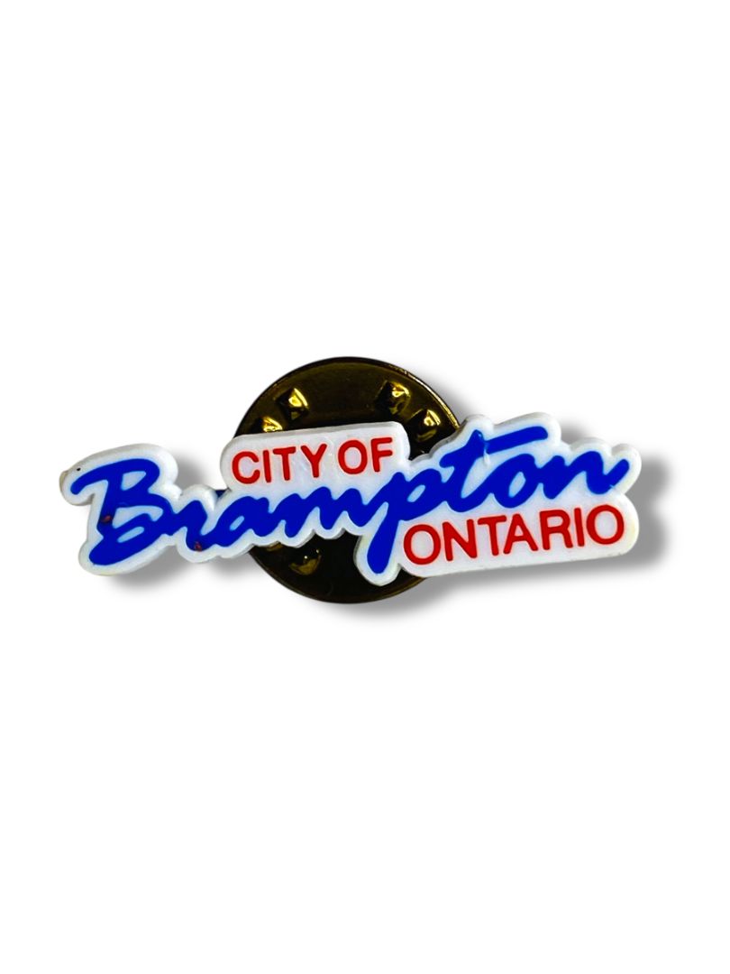 City of Brampton Ontario Plastic 1" Lapel Pin