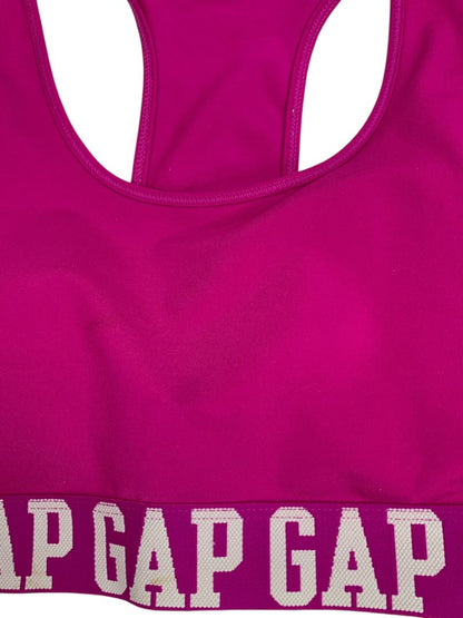 Small GapFit Electric Pink Sports Bra T-Back Removable Pads