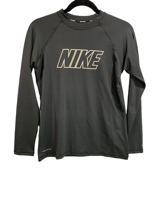 Medium Nike Swim Womens Black Long Sleeve Rashguard New NESS9383